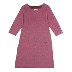 WEIRD FISH Womens Pink & Burgundy Polka Dot Day Cotton Blend Dress UK 10