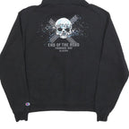 CHAMPION Mens Black Hoodie M End Of The Road Prudhoe Bay Alaska Cotton Blend