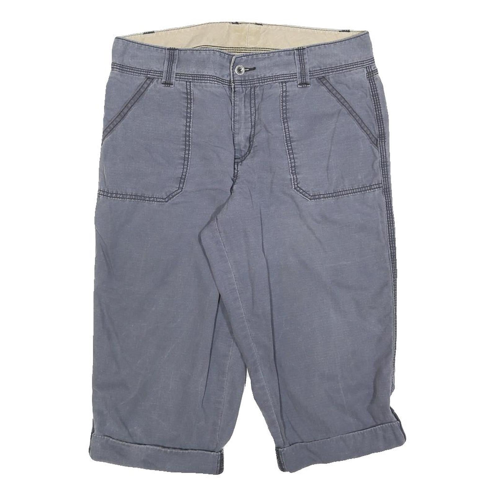 CARHARTT Womens Shorts Blue Casual M W32 Cotton Blend Workwear Relaxed Fit