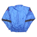 MARATHON KING Mens Blue & Black Retro Sports Jacket XL Polyester Blend Zip