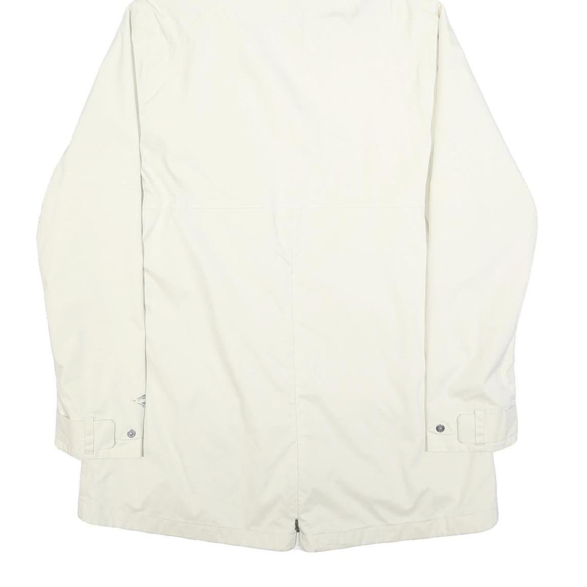 COLUMBIA Womens Cream Zip Hoodie Jacket XL Polyester Blend Plain Outdoor