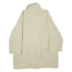 DONAIRE Womens Overcoat Coat Beige Velvet Viscose 90s UK 14