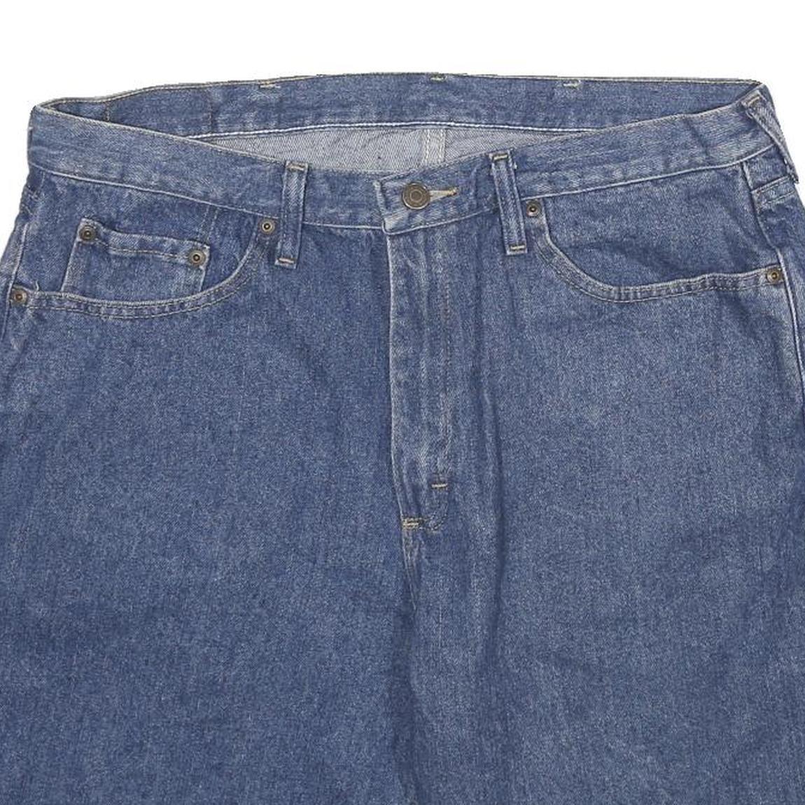 WRANGLER Mens Blue Denim Casual Shorts L W36 Classic Cotton Summerwear