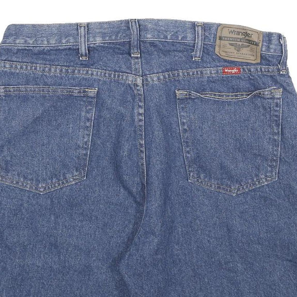 WRANGLER Mens Blue Denim Casual Shorts L W36 Classic Cotton Summerwear