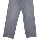 CARHARTT Mens Cotton Blend Blue Regular Straight Trousers W30 L30 Workwear Zip