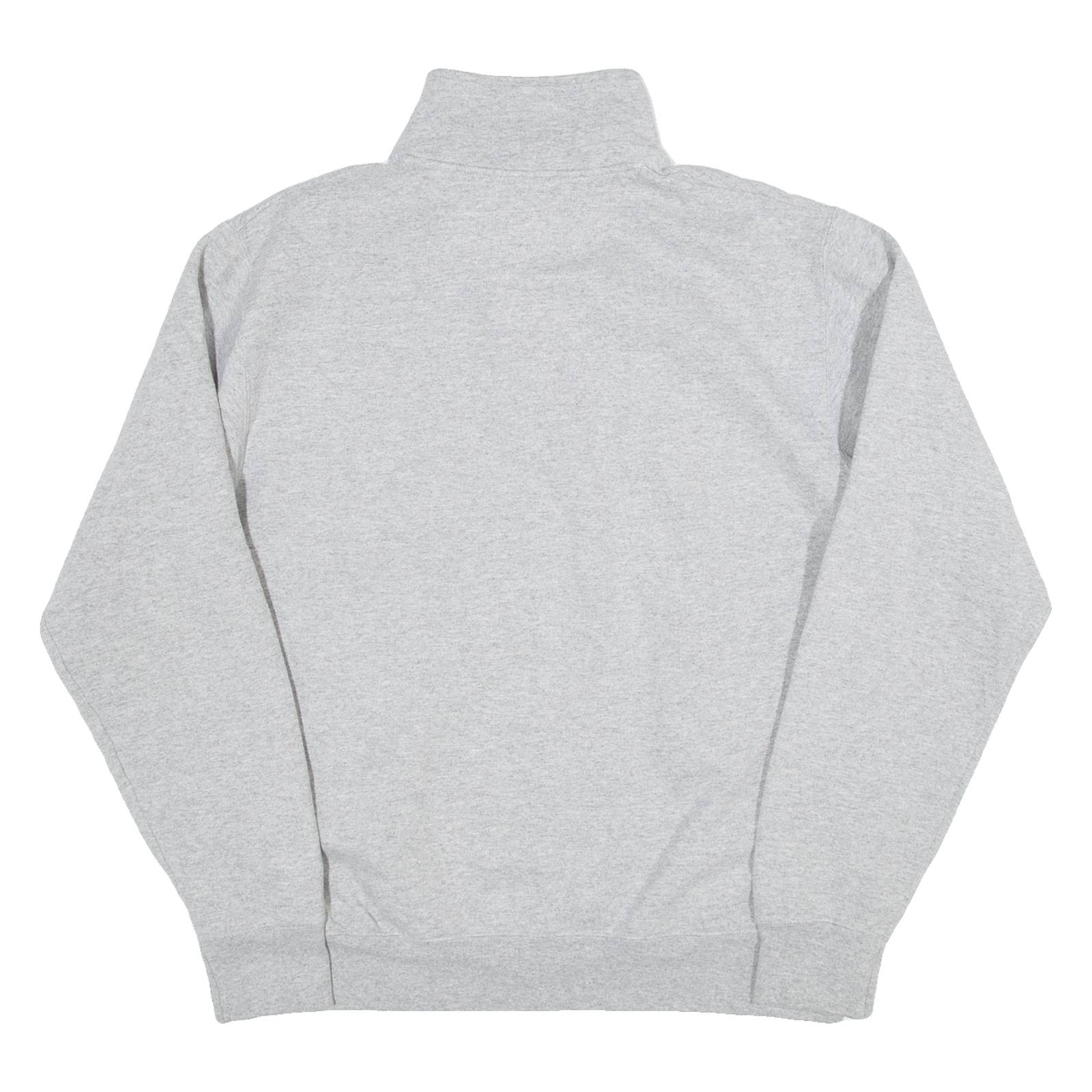 CHAMPION GB Mens Sweatshirt Grey 1/4 Zip M
