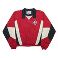 CHAMPION Mens Red & Cream Ohio State Track Nylon Jacket L Sportswear