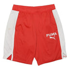 PUMA Mens Shorts Red & White Casual Regular L W34 Sportswear