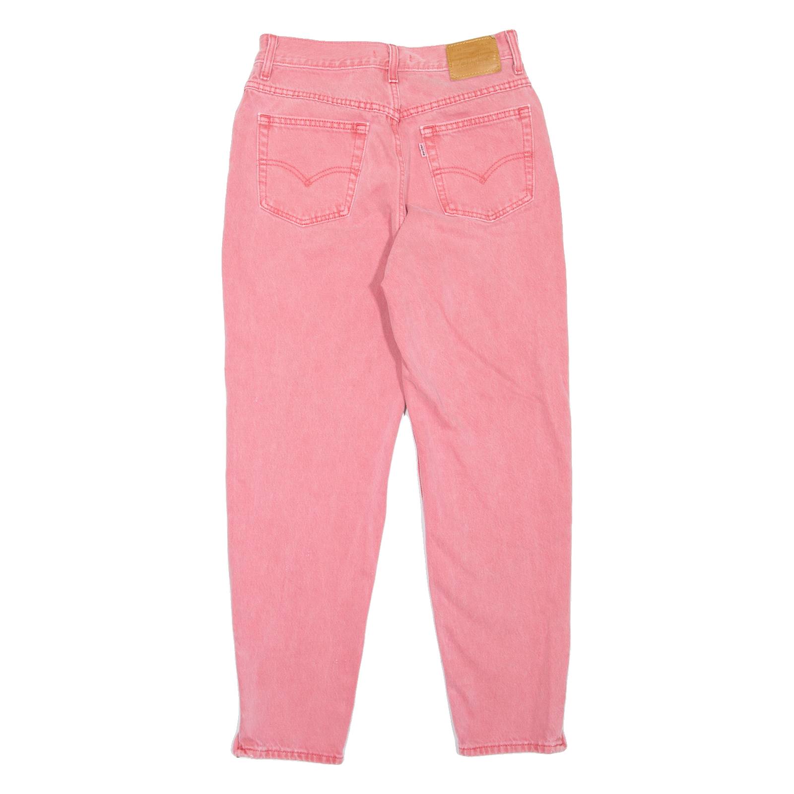 LEVI'S BIG E Womens Jeans Pink Regular Mom W27 L27