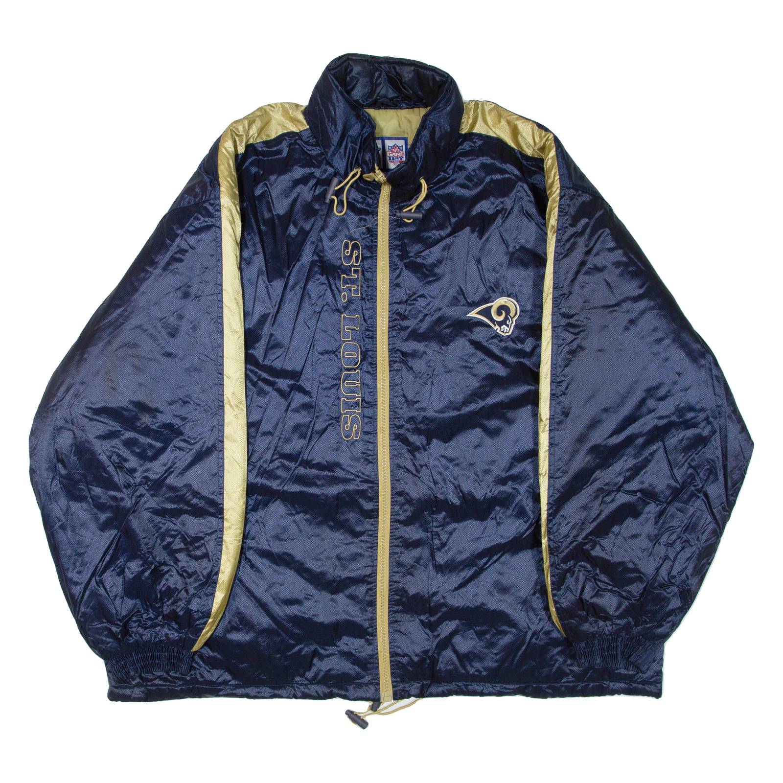 LOGO ATHLETIC X NFL St. Louis Cardinals Mens Jacket Blue Nylon USA 2XL