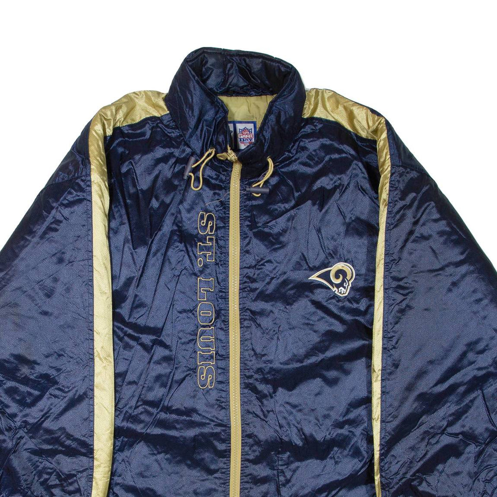LOGO ATHLETIC X NFL St. Louis Cardinals Mens Jacket Blue Nylon USA 2XL
