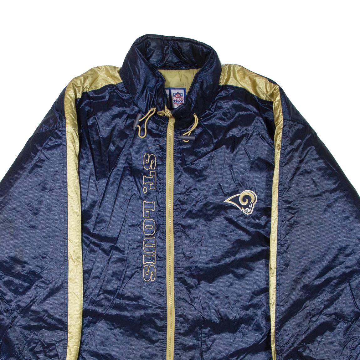 LOGO ATHLETIC X NFL St. Louis Cardinals Mens Jacket Blue Nylon USA 2XL