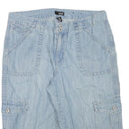 ANA Womens Light Blue Cargo Cotton Blend Shorts XL W33 Casual Summer Wear