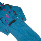HELLY HANSEN Womens Ski Suit Blue Nylon Relaxed S W28 L29