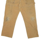 DICKIES Mens Regular Fit Beige Workwear Cotton Blend Jeans W34 L28 Durable Zip