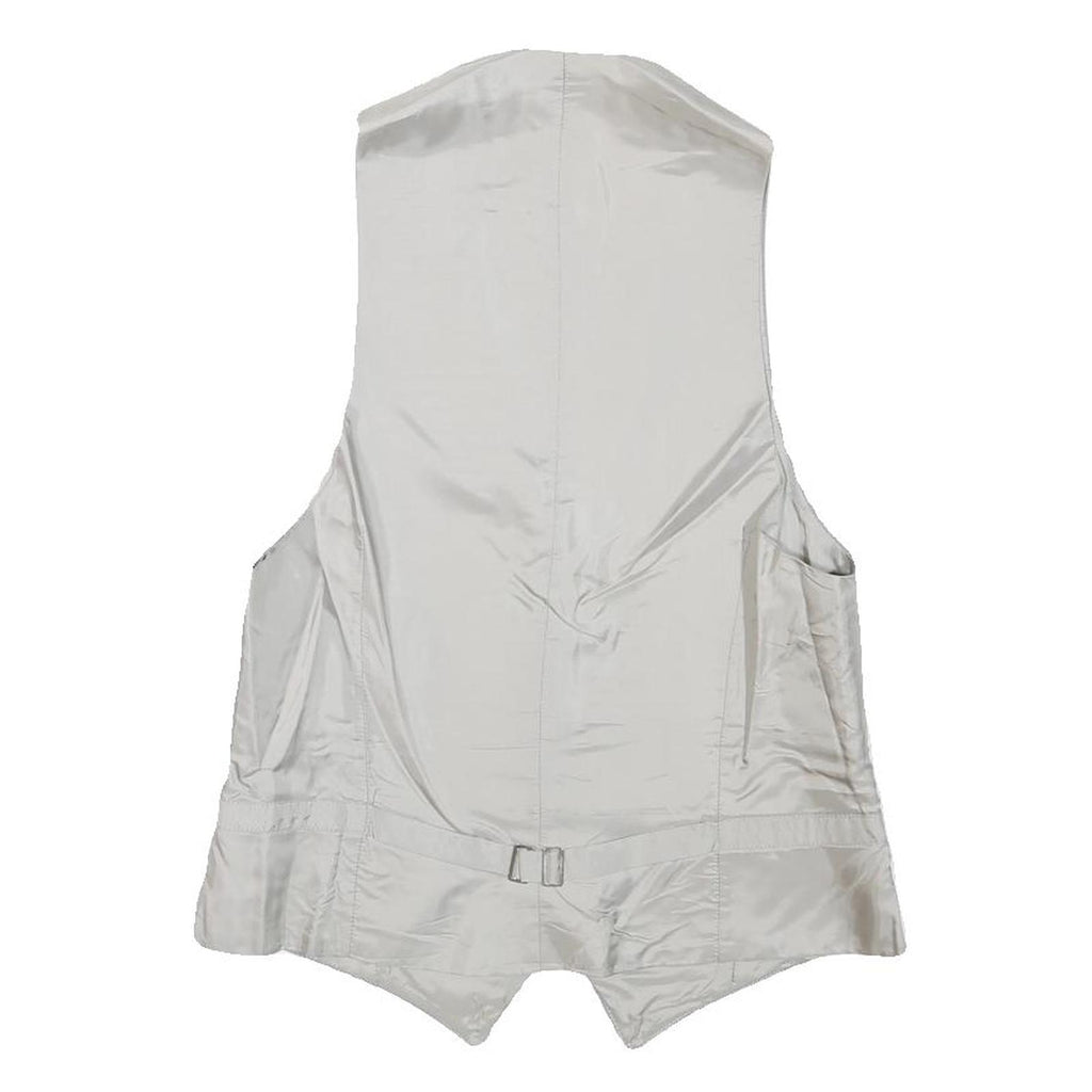 Mens Light Blue Wool Blend Button Jacket XS Formal Waistcoat Classic Style