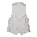 Mens Light Blue Wool Blend Button Jacket XS Formal Waistcoat Classic Style