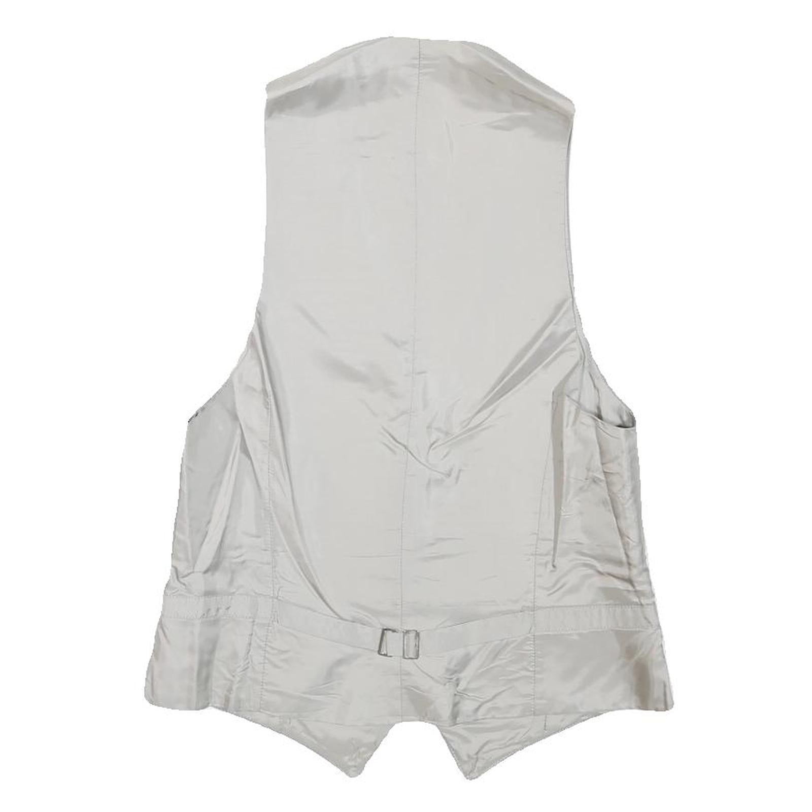 Mens Light Blue Wool Blend Button Jacket XS Formal Waistcoat Classic Style