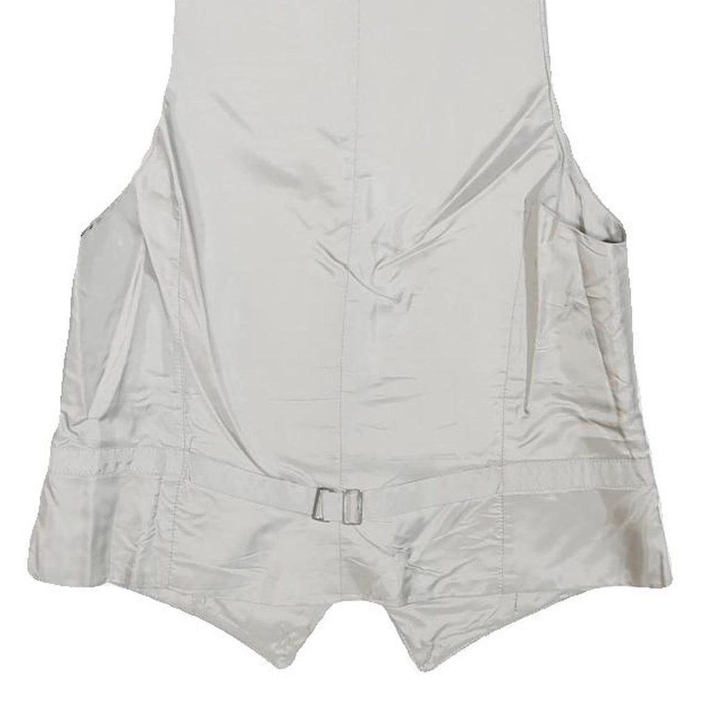 Mens Light Blue Wool Blend Button Jacket XS Formal Waistcoat Classic Style