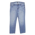 DKNY Womens Jeans Blue Relaxed Straight Denim Light W32 L26 Casual Wear