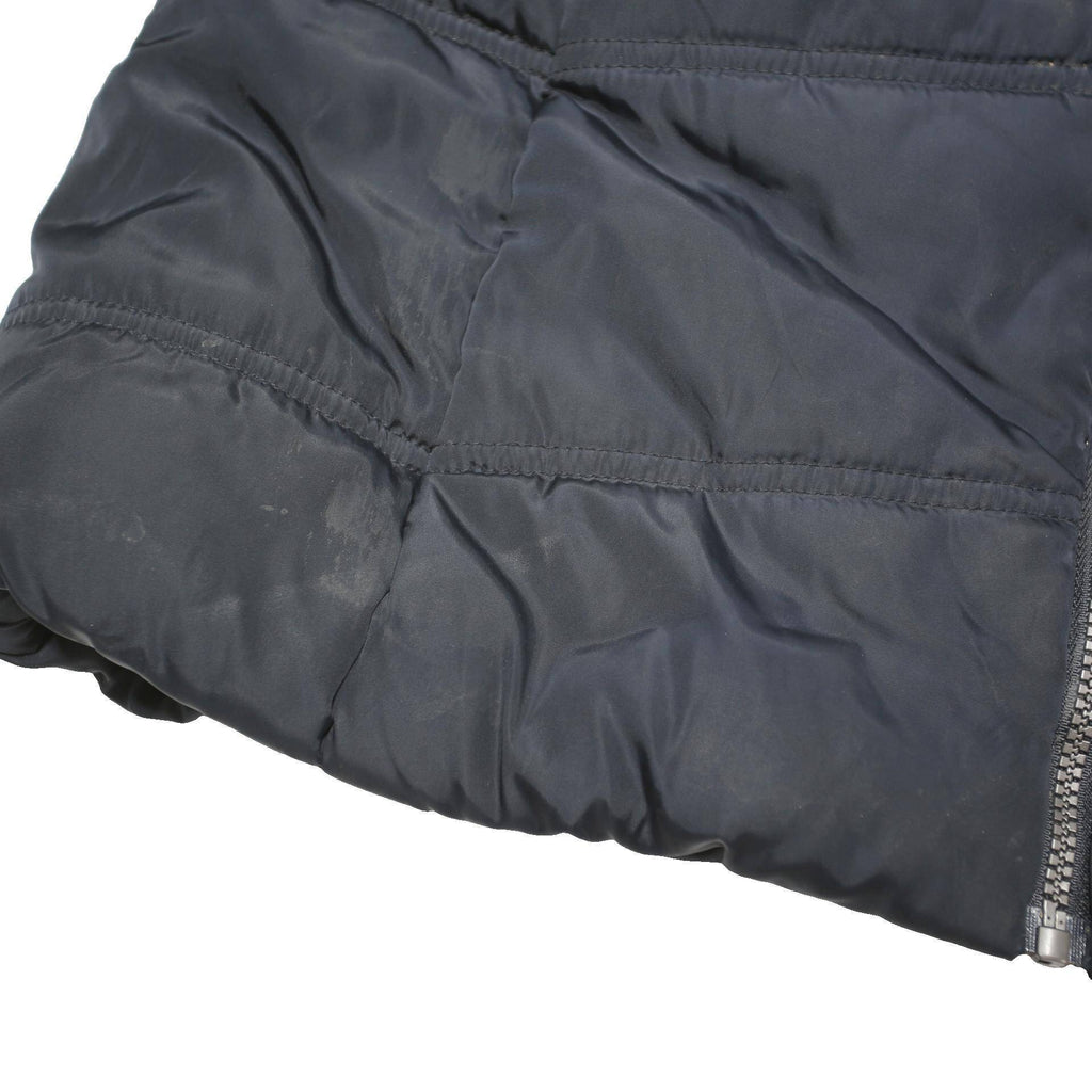 CALVIN KLEIN JEANS Girls Black Long Sleeve Zip Polyester Blend Jacket XL Puffer