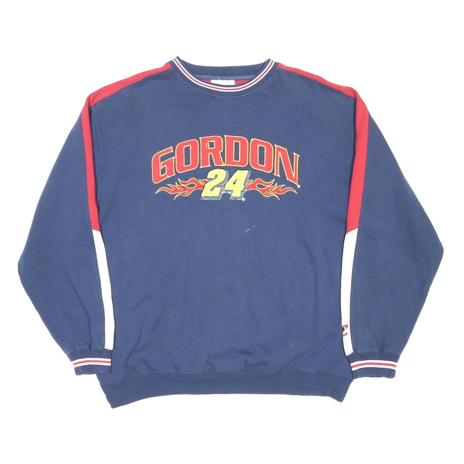 CHASE AUTHENTICS Mens Blue & Red Gordon 24 Crew Neck XL NASCAR Sweatshirt Racing