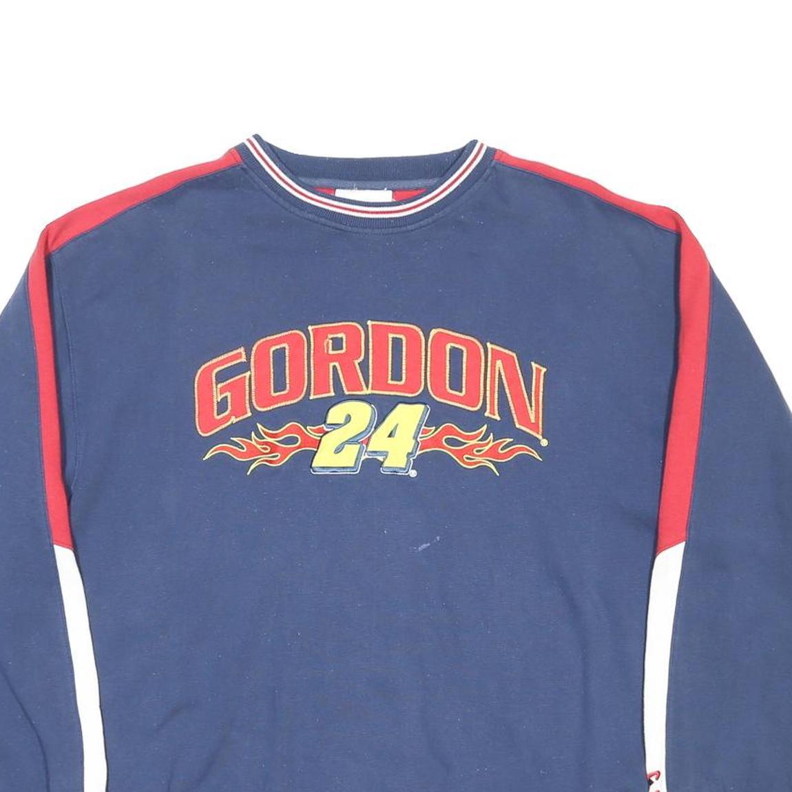 CHASE AUTHENTICS Mens Blue & Red Gordon 24 Crew Neck XL NASCAR Sweatshirt Racing