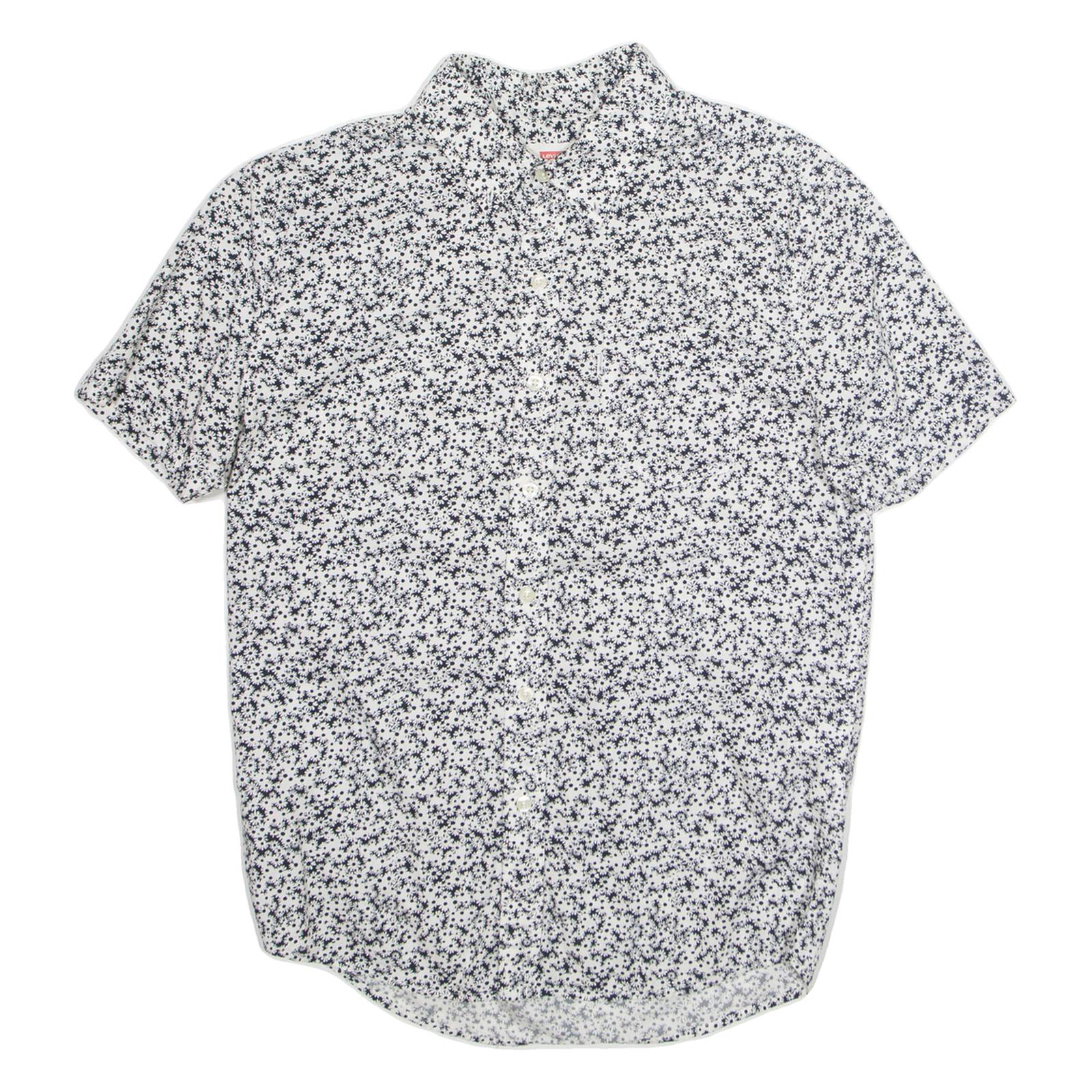 LEVI'S Mens Shirt White Floral S