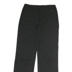 ODLO Womens Black Regular Fit Straight Leg Cotton Blend Trousers W28 L29 Casual
