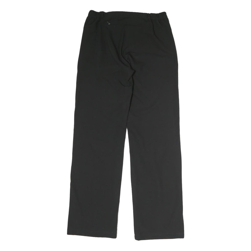 ODLO Womens Black Regular Fit Straight Leg Cotton Blend Trousers W28 L29 Casual