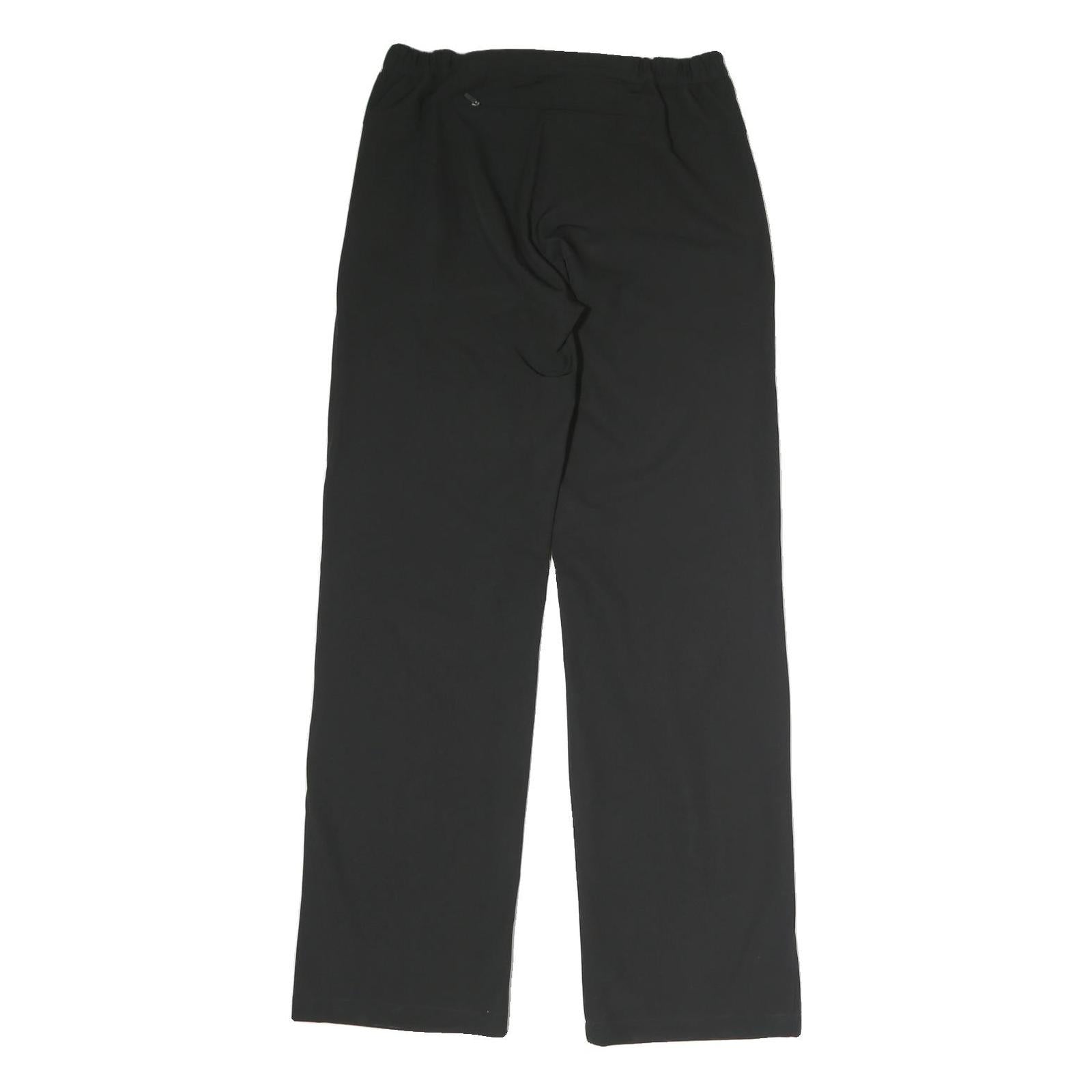 ODLO Womens Black Regular Fit Straight Leg Cotton Blend Trousers W28 L29 Casual