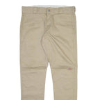 DICKIES Mens Trousers Beige Slim Straight W32 L32