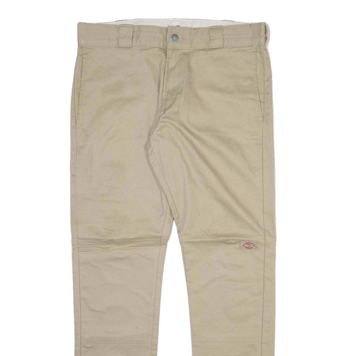 DICKIES Mens Trousers Beige Slim Straight W32 L32