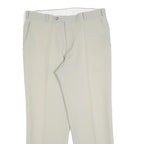 CLASSIC MAN Mens Regular Beige Trousers W34 L28 Zip Closure Formal Style