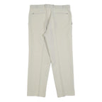 CLASSIC MAN Mens Regular Beige Trousers W34 L28 Zip Closure Formal Style