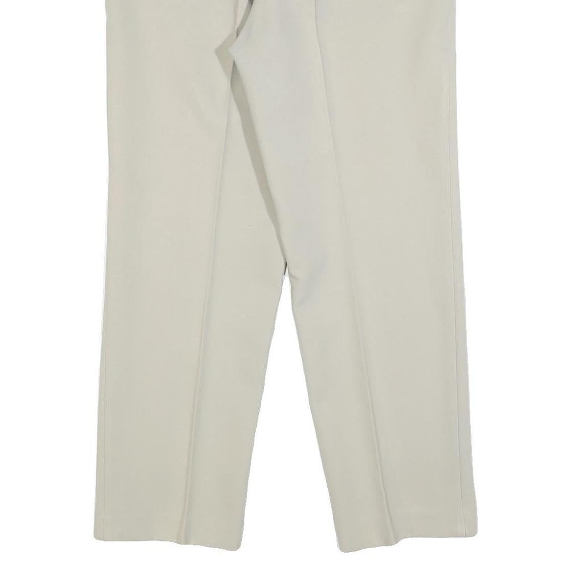CLASSIC MAN Mens Regular Beige Trousers W34 L28 Zip Closure Formal Style