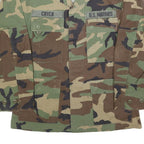 Mens Camouflage Military Cotton Button Jacket S Plain Tactical Field Wear