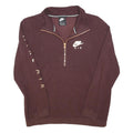 NIKE Womens Maroon Air Zip Jacket M Cotton Blend Casual Sportswear