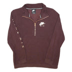 NIKE Womens Maroon Air Zip Jacket M Cotton Blend Casual Sportswear