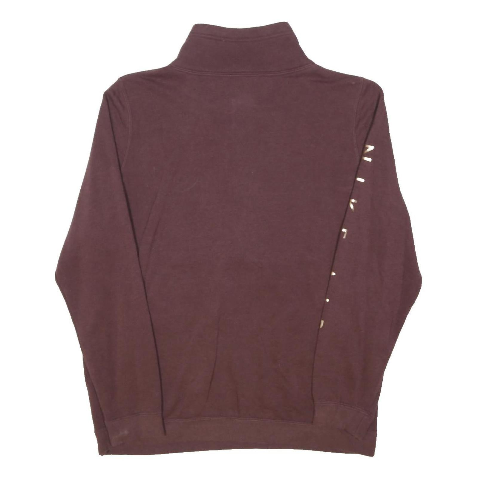 NIKE Womens Maroon Air Zip Jacket M Cotton Blend Casual Sportswear