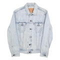 LEVI'S Mens Blue Denim Button Jacket S Cotton Classic Casual Vintage Style