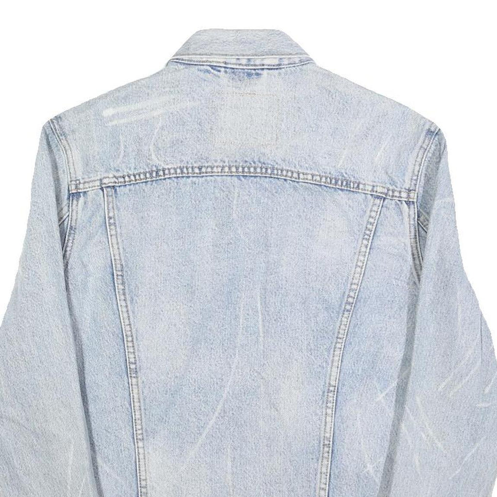 LEVI'S Mens Blue Denim Button Jacket S Cotton Classic Casual Vintage Style