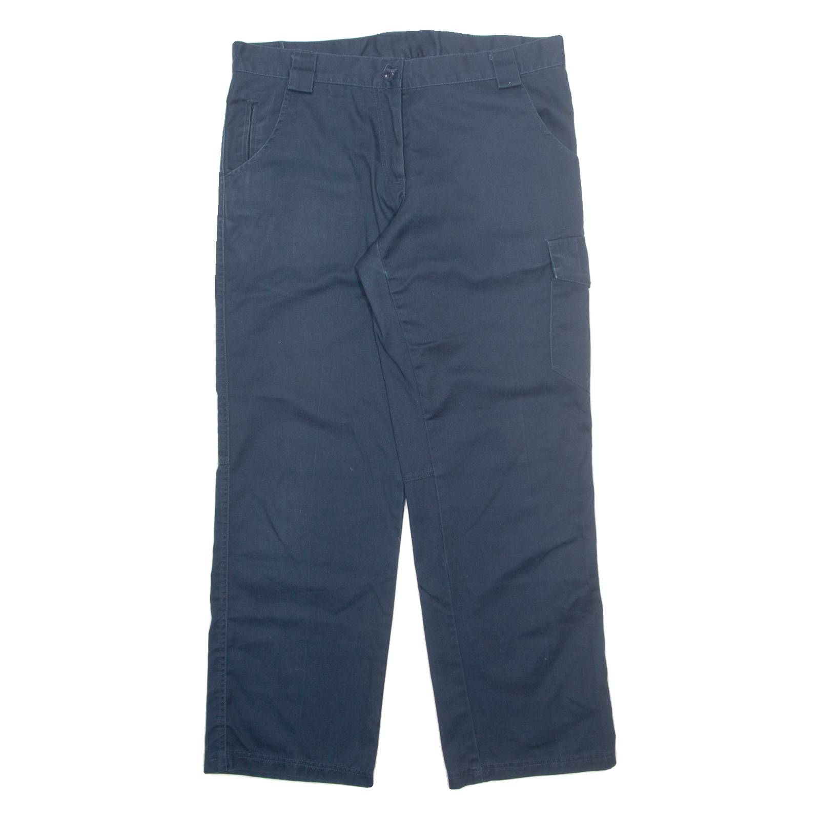 DICKIES Cargo Womens Trousers Blue Regular Straight W34 L31