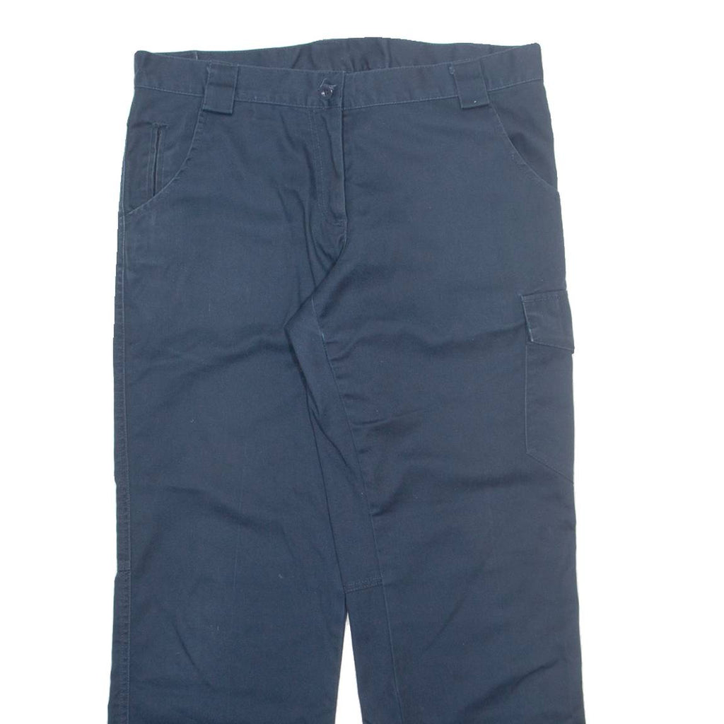 DICKIES Cargo Womens Trousers Blue Regular Straight W34 L31