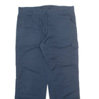 DICKIES Cargo Womens Trousers Blue Regular Straight W34 L31
