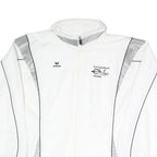 ERIMA Womens White & Grey Outdoor Jacket UK 18 Polyester Blend Woven Plain Zip