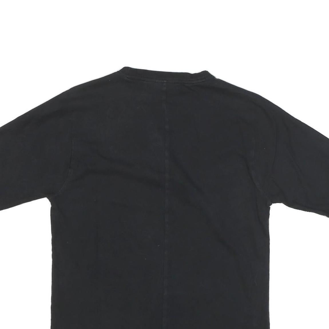 ADIDAS Mens Black Graphic T-Shirt XS Short Sleeve Crew Neck Cotton Blend