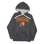 JONES & MITCHELL Mens Grey Trojans Pullover Hoodie S Cotton Blend Casual Wear