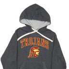 JONES & MITCHELL Mens Grey Trojans Pullover Hoodie S Cotton Blend Casual Wear