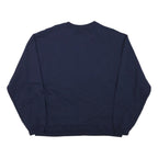 JERZEES Mens Navy Blue Crew Neck M Plain Casual Sweatshirt Cotton Blend